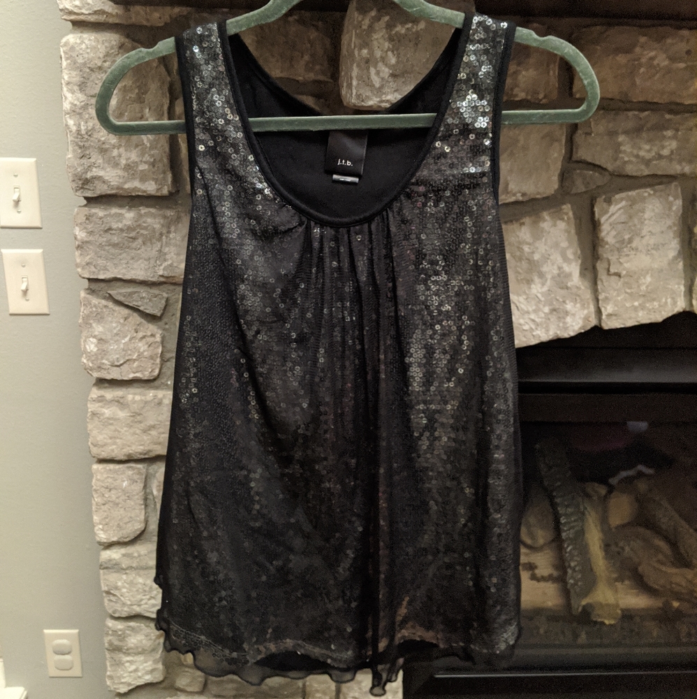 JTB flowy sequin top